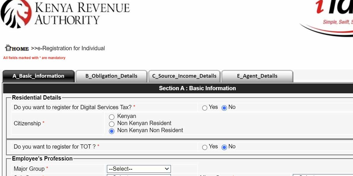 KRA pin dashboard | KRA Pin Registration for Foreigners & Limited Companies | Njaga & Co. Advocates corporate legal news