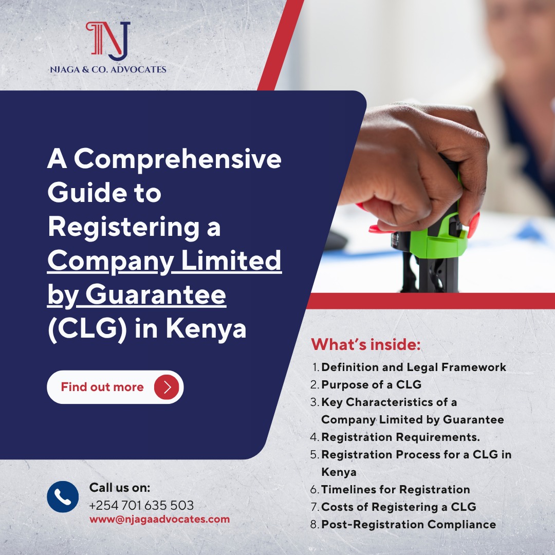 Registera company limited by guarantee (CLG) in Kenya | law firm in Nairobi | best legal services in Kenya