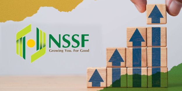 Amended NSSF Act of 2021 NSSF logo with the tagline 'Growing You. For Good' displayed alongside wooden blocks arranged as a staircase with upward arrows, symbolizing financial growth | Understanding the New NSSF Contributions Under the Amended NSSF Act of 2021 | Njaga & Co. Advocates employment and labour law firm