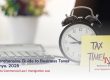 Office calculator and alarm clock next to it is a sticky note reading tax time | Guide to Business Taxes in kenya 6 taxes concept | Njaga Advocates llp in Nairobi