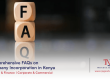 stacked dice written FAQ | 28 FAQs on Company Incorporation in Kenya