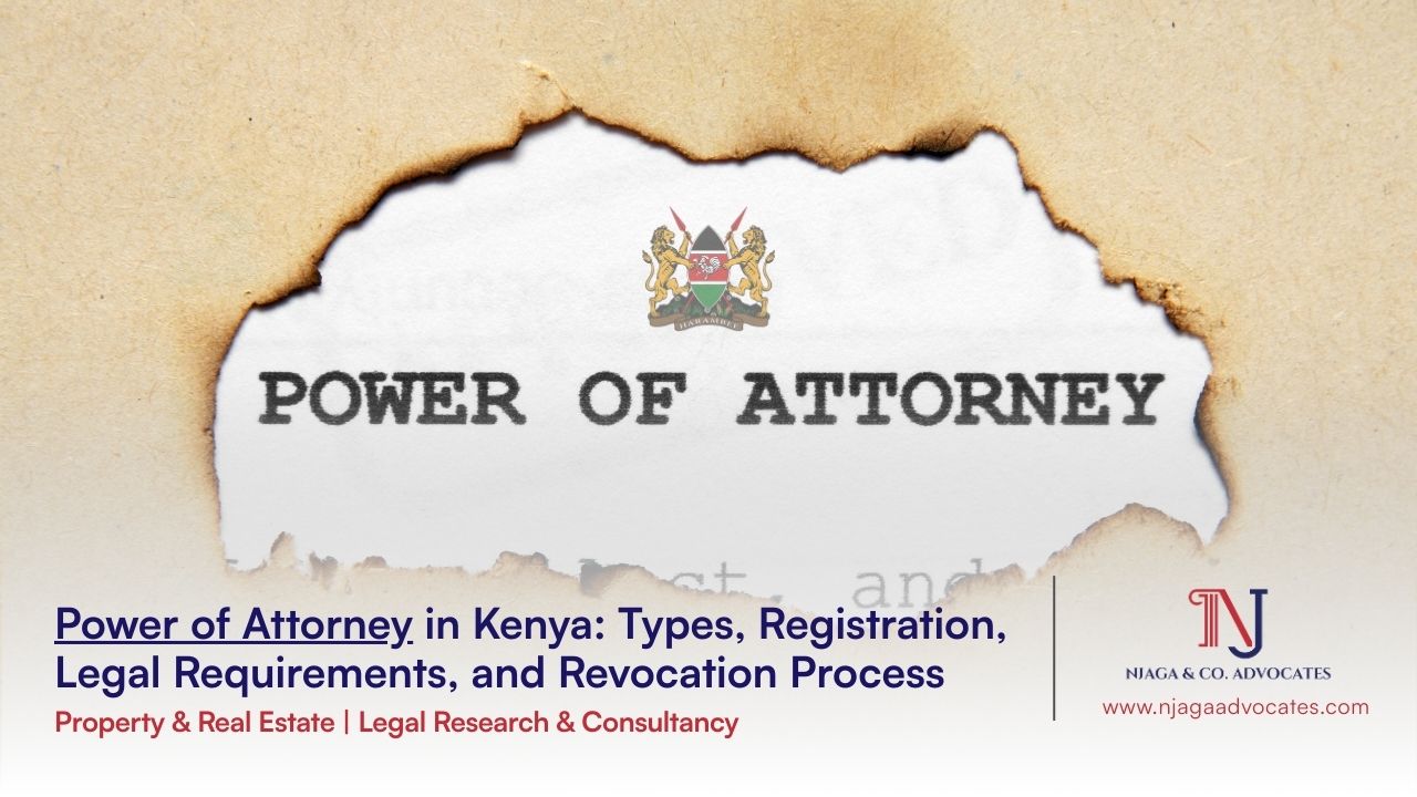 Map of Northern Africa with GOK | Power of attorney types | Njaga Advocates property and real estate law firm