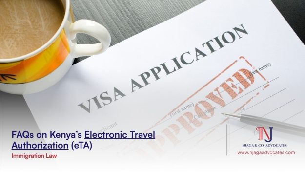 Cup of coffee over an approved visa application form | Kenya’s Electronic Travel Authorization guide | Njaga Advocates legal articles | best law firm in nairobi