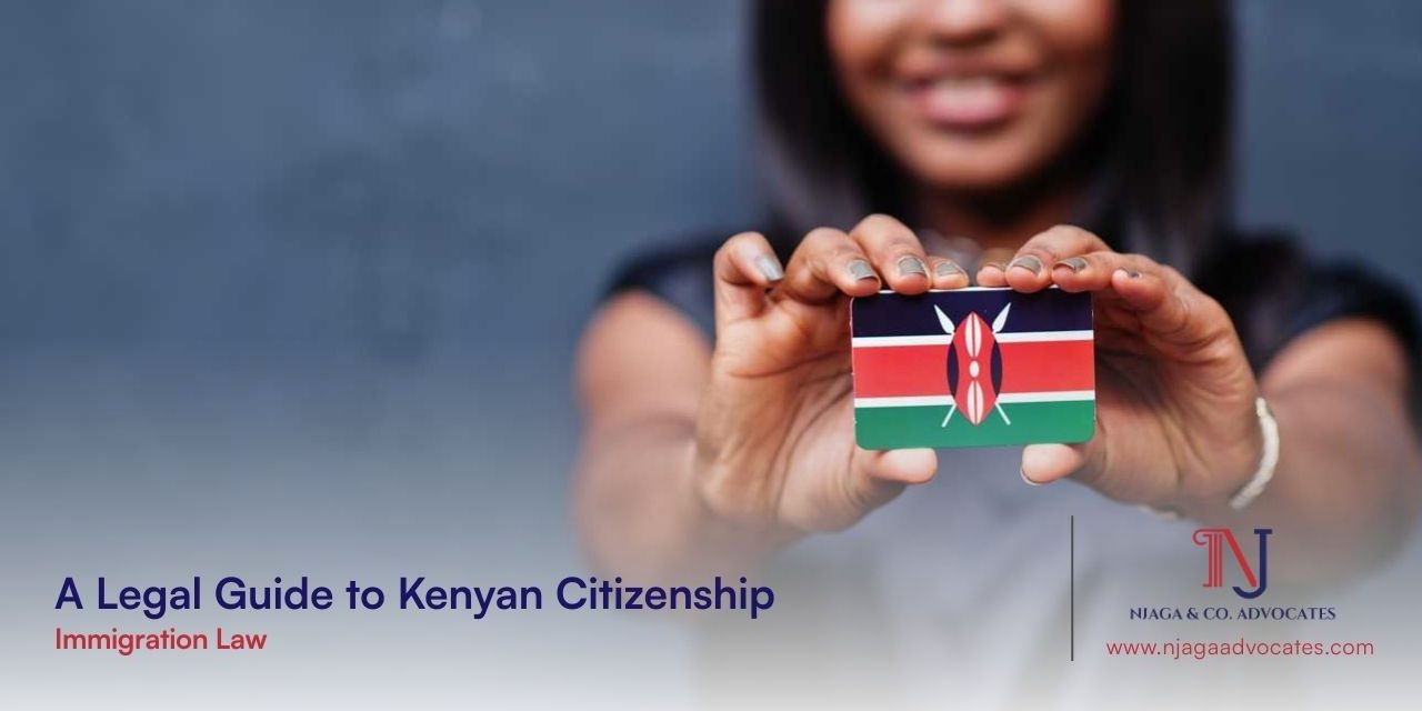An African descent lady holding a mini Kenyan flag forward all smiles | Legal Guide to Kenyan Citizenship | 22 FAQs answered on how to become a citizen of kenya