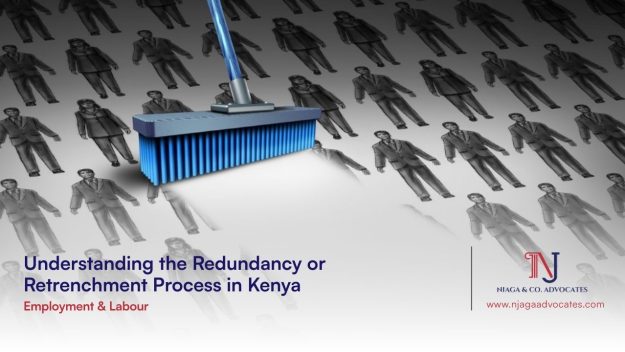 A broom sweeping images of people : redundancy concept | redundancy process in kenya | employment law firm in kenya | labor law in kenya