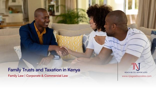 Family Trusts and Taxation African descent man shaking hands with a couple in a house |Family Trusts and Taxation in Kenya | best family lawyers in nairobi