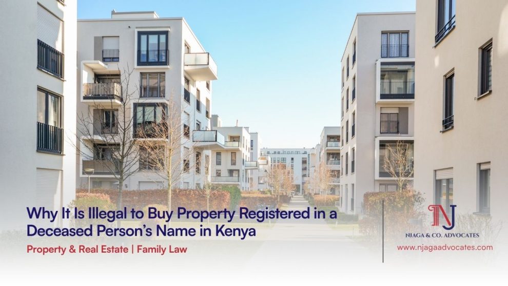 Inside an apartments estate showing Why It Is Illegal to Buy Property Registered in a Deceased Person’s Name in Kenya | succession law firm in kenya | succession lawyers in kenya | grant of administration