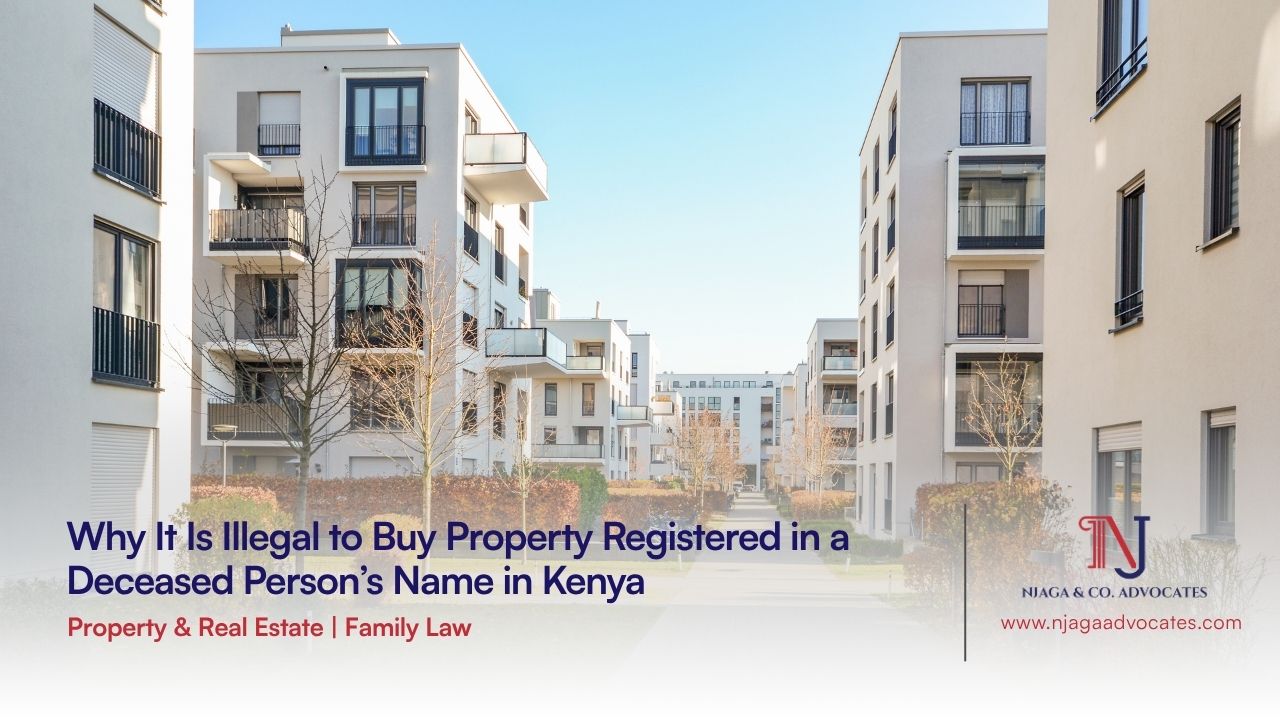 Inside an apartments estate showing Why It Is Illegal to Buy Property Registered in a Deceased Person’s Name in Kenya | succession law firm in kenya | succession lawyers in kenya | grant of administration