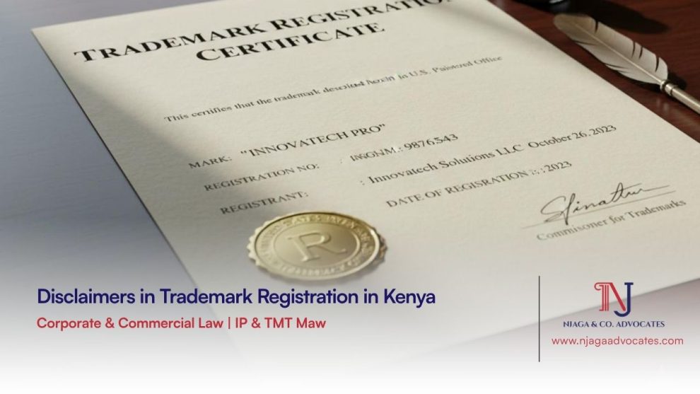 Disclaimers in Trademark Registration in Kenya